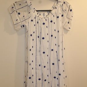 Off the Shoulder Embroidered Summer Dress